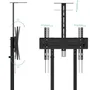 SOPORTE SUELO CON RUEDAS NEFERTITI 37''-70'' NEGRO TOOQ